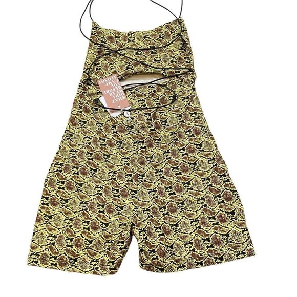 Brand‎ new with Tags Tiger Mist Snake Print Beda Strappy Playsuit romper Medium - Picture 7 of 13